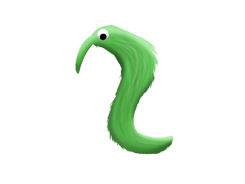 greenie the wormie ^^