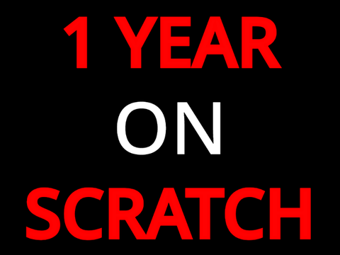 1 YEAR ANNIVERSARY ON SCRATCH