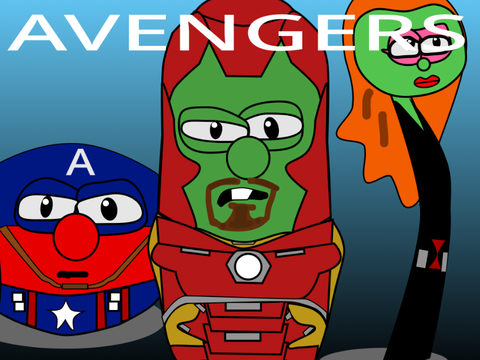 Avengers but Veggietales 