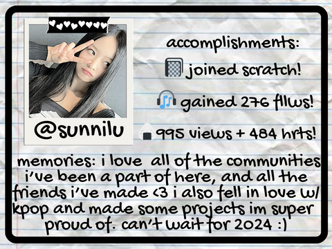 2023 yearbook entry ♡