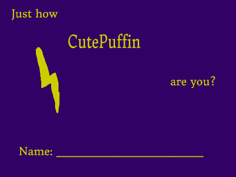 Just how CutePuffin are you?