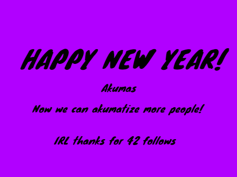 I can akumatizeee! Btw Happy New Year