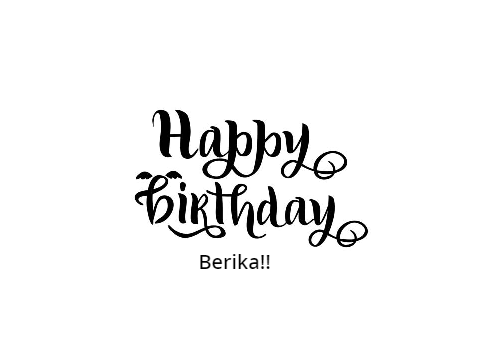 İyiki Doğdun Berika Apla!!!