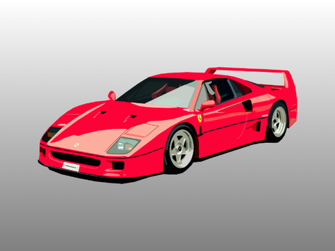 Ferrari F40 Speedometer