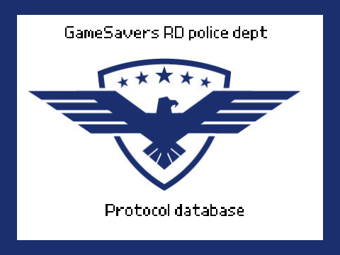 Protocol list (gamesavers police dept)