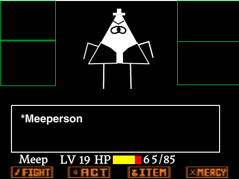 My character in Undertale's graphics w/ battle (for TAT)