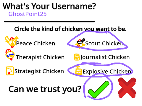 CHICKENS ID form. remix