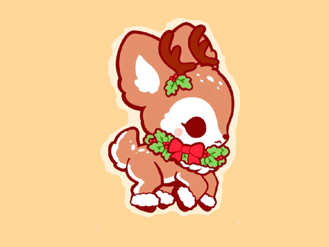 Cute Christmas sticker for MiniPinkMochi