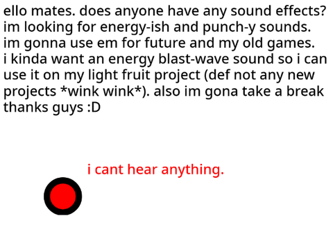 guys i need sfx