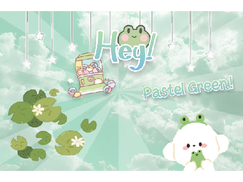 Pastel Green Aesthetic Banner!