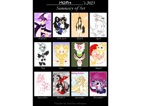 Moth's 2023 summary of art!
