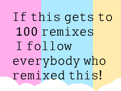 Remix this for a follow! remix