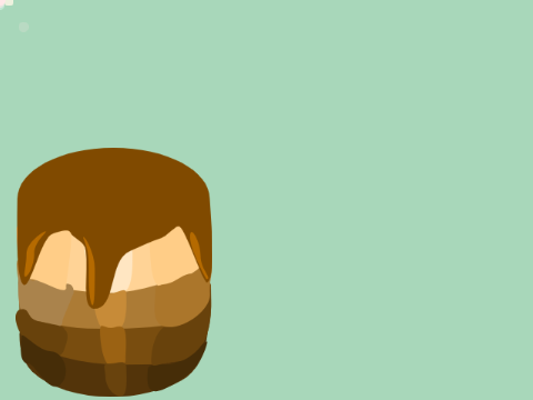 Chocolate Cake Art Process