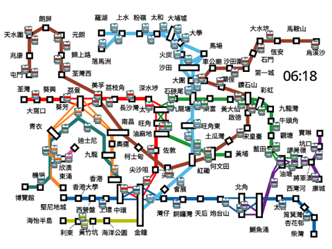  列車運行略圖 港鐵