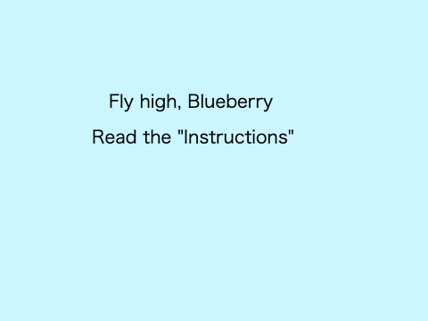 Fly high, Blueberry