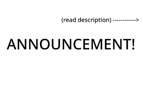 ANNOUNCEMENT