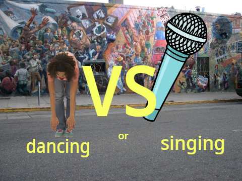 dancing vs singing