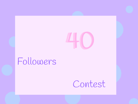 40 follower contest