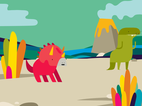T-Rex vs triceratops