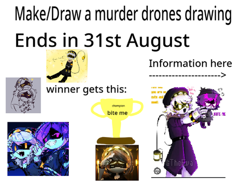 Murder drones drawing competition