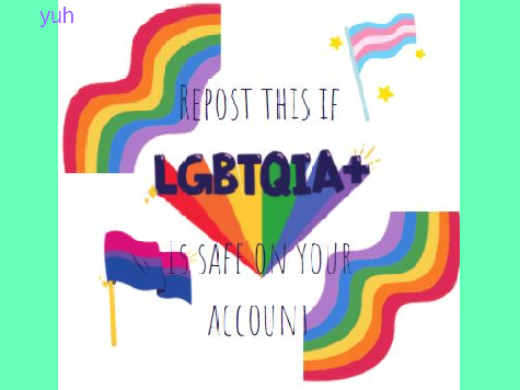 Repost this if LGBTQIA+ is safe on your account remix remix remix remix remix remix