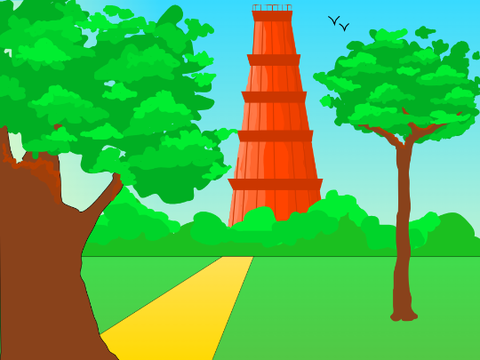 Qutub Minar || Anime Style