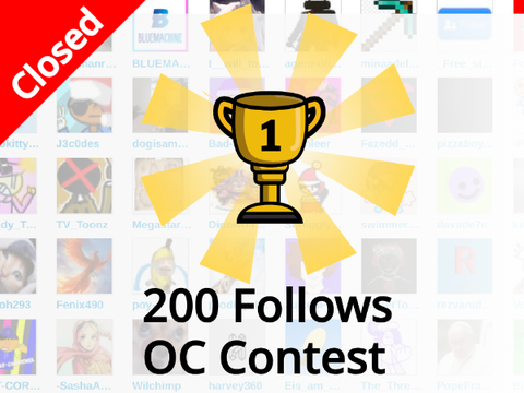 [OPEN!!] 200 FOLLOWS! OC CONTEST PG's NEEDED