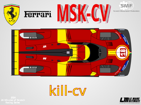 Ferrari MSK-CV team 24mos #hypercar #24MOS #trending #ferrari 