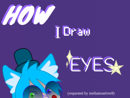 How I draw eyes! Vector and Bitmap!