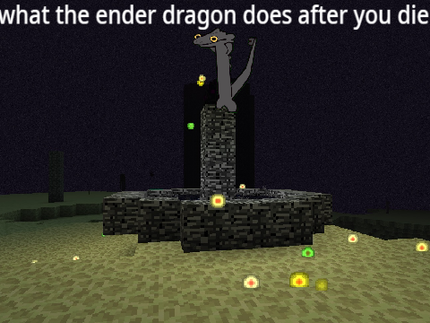 what the ender dragon does after you die...