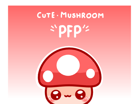 ☁️ Cute Mushroom PFP ☁️