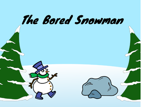 The bored snowman animation