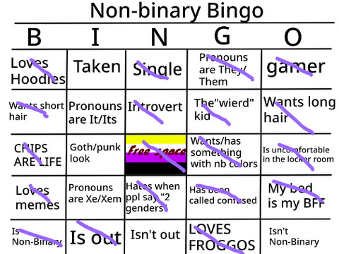 Non-Binary Bingo! 