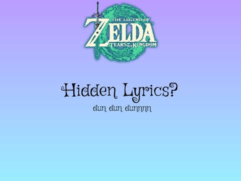 TotK Secret Lyrics