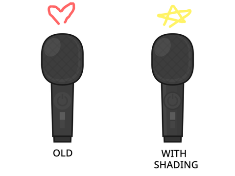 just realised mic has no shading