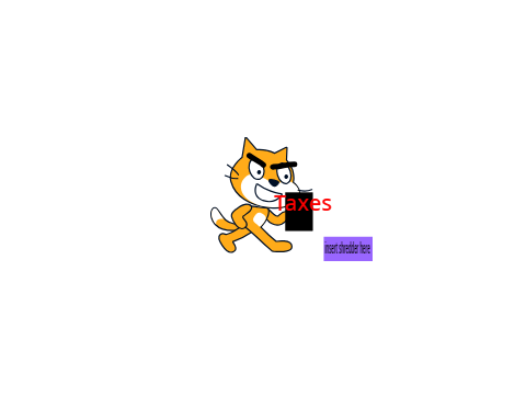 Scratch cat evades his taxes.