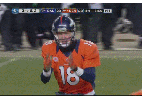 Here comes Peyton Manning!!