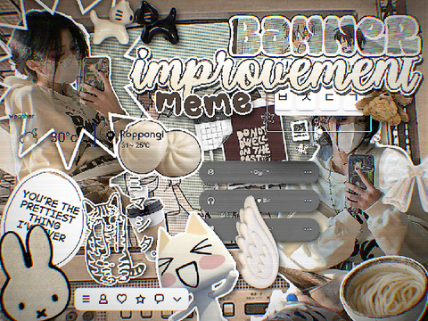 ☕ rei's ⇆ banner ◠◠ improvent meme ⚆_⚆