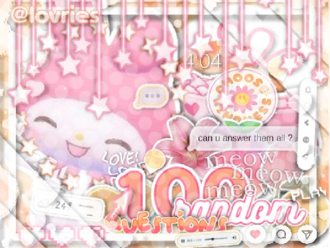 ◯ ◦ . ️100 random questions ◌ ✧ . ﾟ remix
