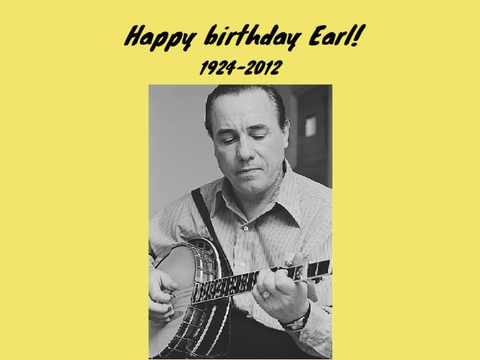 Happy 100th birthday Earl Scruggs!