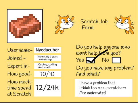 Scratch Job form for me