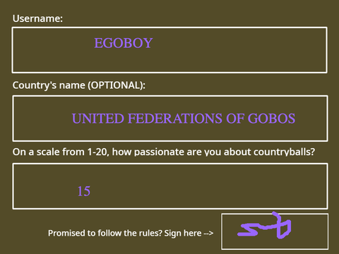 CHRIS sign-up form remix