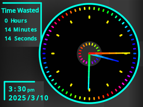 Neon Gamer Clock