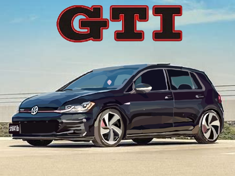 2017 Volkswagen Golf GTI Mk7.5 blockshade