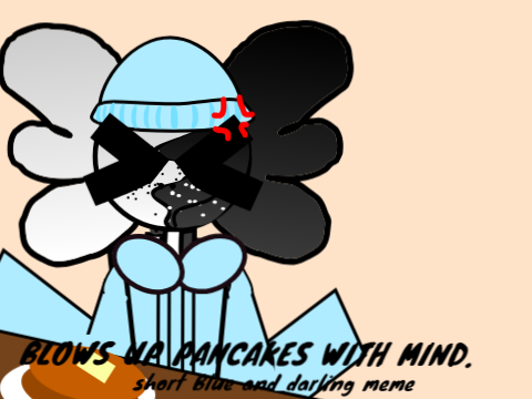 blows up pancakes with MIND. || Collab contest entery