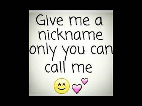 Give me a nickname!  remix