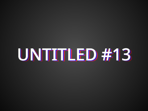 Song - Untitled #13