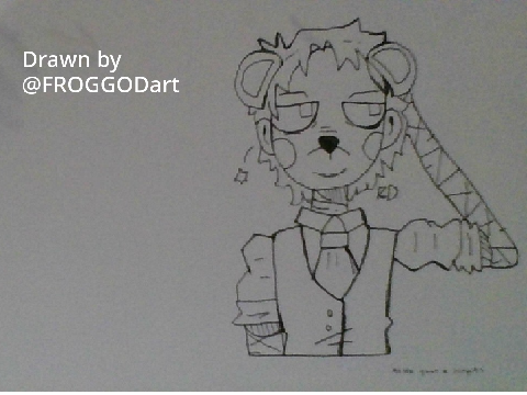 Here is what my friend @FROGGODart drew me lol