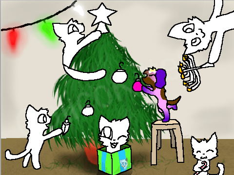 Add Your OC Decorating A Tree! remix