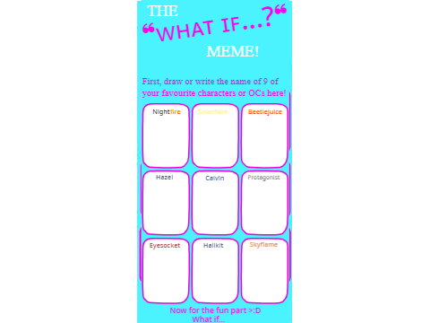 "What if meme" Scratch Formated